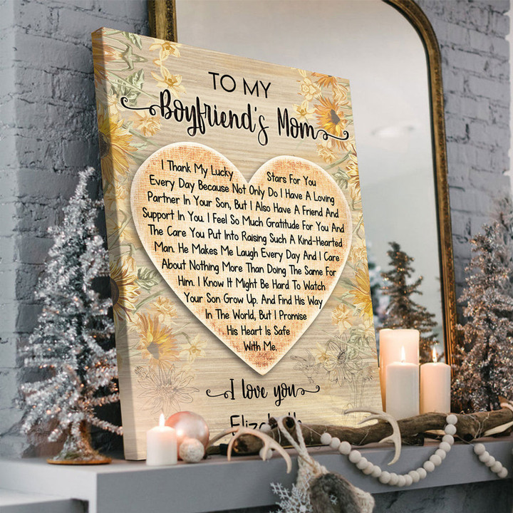 Boyfriend's Mom I Love You Meaningful Personalized Canvas