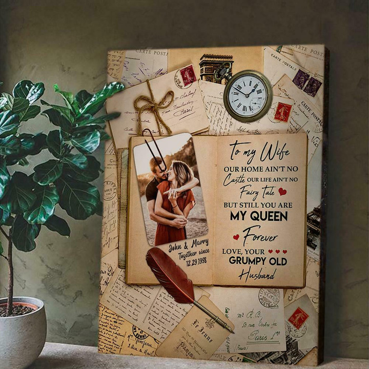 Anniversary Ain't Castle Journal Vertical Personalized Canvas