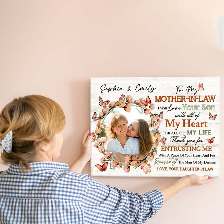 Mother In Law And Daughter In Law Meaningful Personalized Canvas