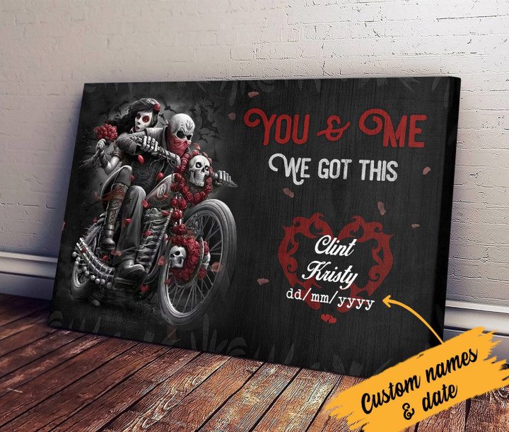You And Me We Got This Gift For Couples Personalized Canvas Poster