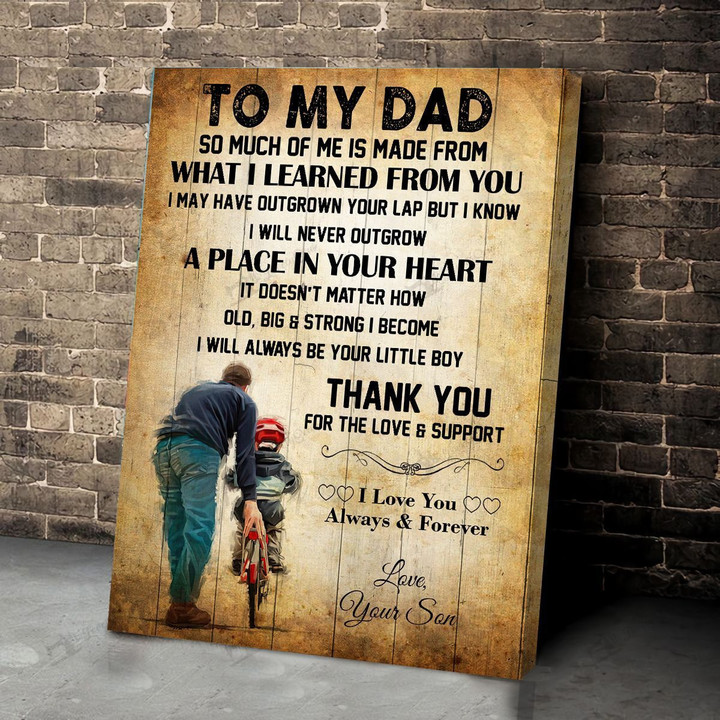 To my Dad-Cycling Poster & Matte Canvas TRK21052602-TRD21052602