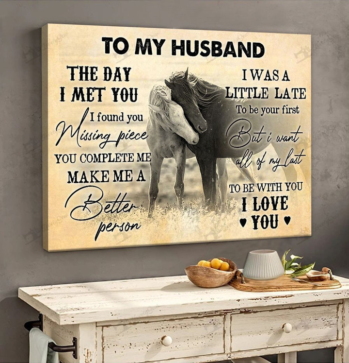 To my husband-Horse Poster & Matte Canvas BIK21020602-BID21020602
