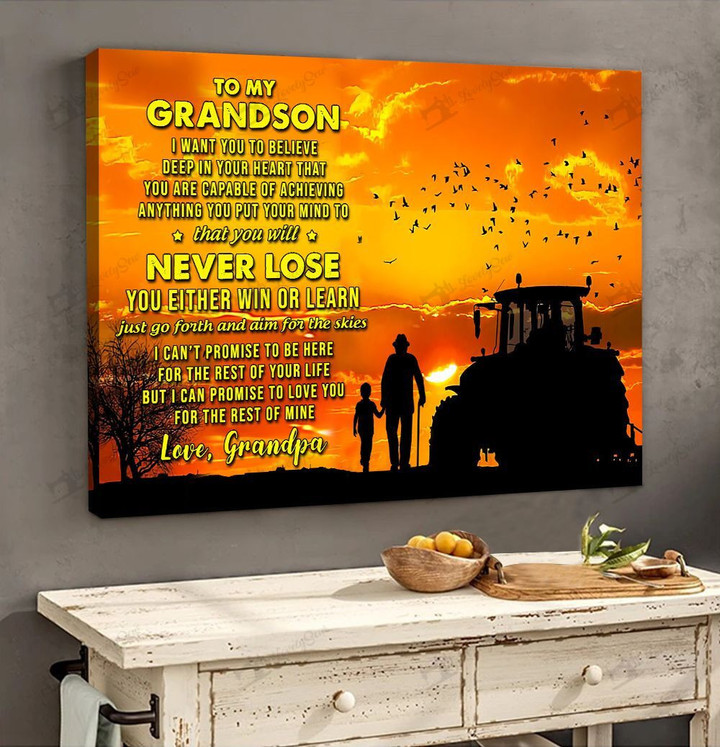 To my Grandson - Farmer Tractor Poster & Matte Canvas DVK21011402-DVD21011402