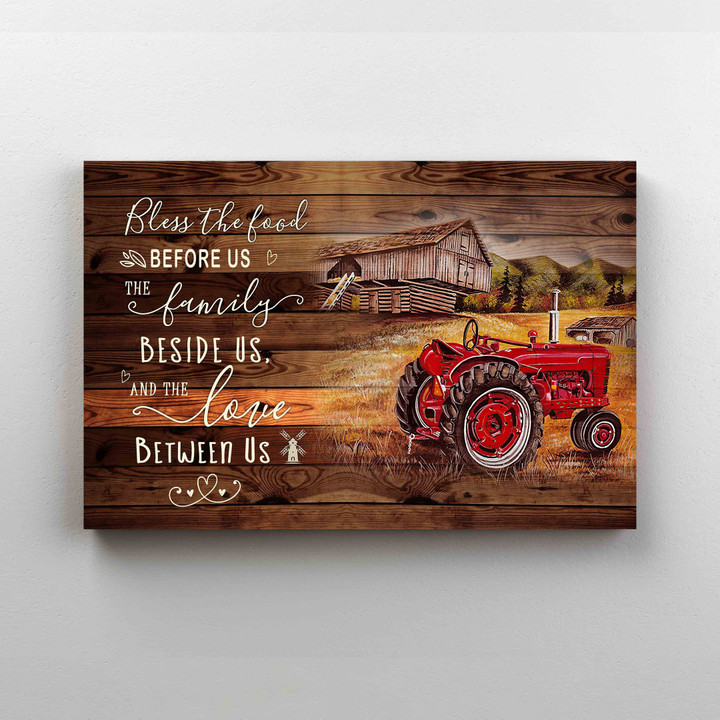 Bless The Food Canvas, Quote Canvas, Family Canvas, Wall Art Canvas