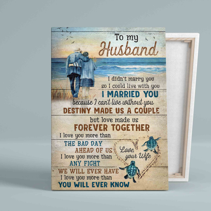 To My Husband Canvas, I Love You More Than You Will Ever Know Canvas, Wedding Anniversary Canvas
