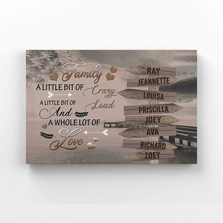 Personalized Name Canvas, Family Canvas, Family Memorial Canvas, Wall Art Canvas, Gift Canvas