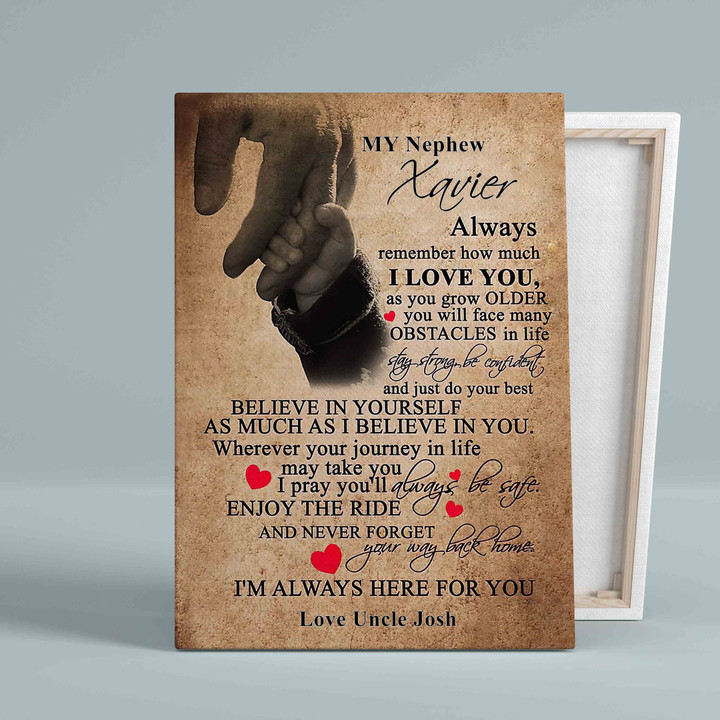 Personalized Name Canvas, My Nephew Canvas, I'm Always Here For You Canvas, Family Canvas