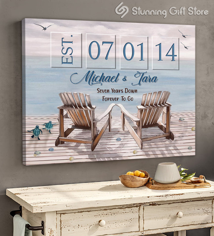 Personalized Canvas Print, Anniversary Gift for Wife, Wedding Anniversary Gift For Husband