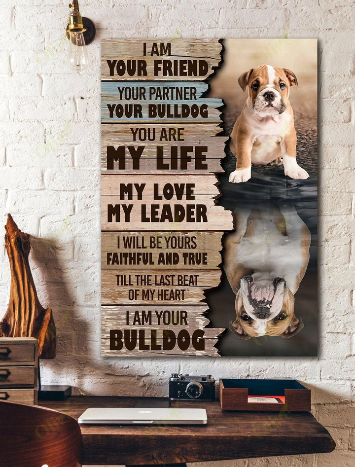 English bulldog - I am forever yours Canvas