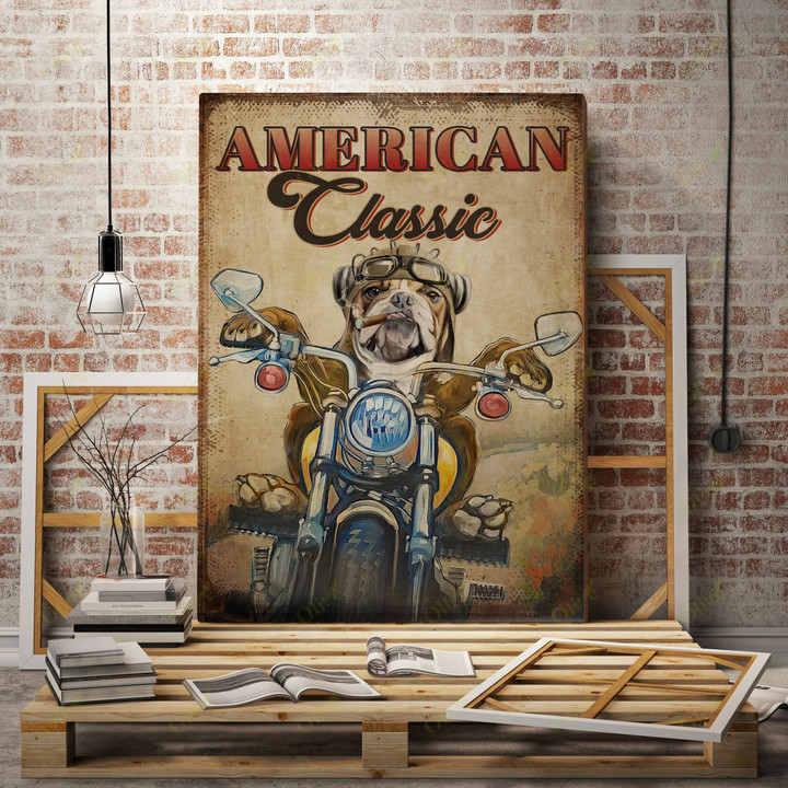 English Bulldog - American classic Canvas