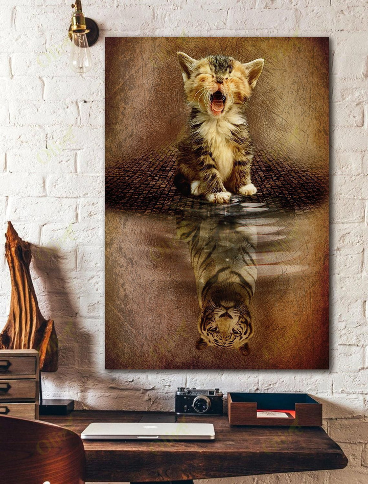 Cat - A brave little tiger Canvas
