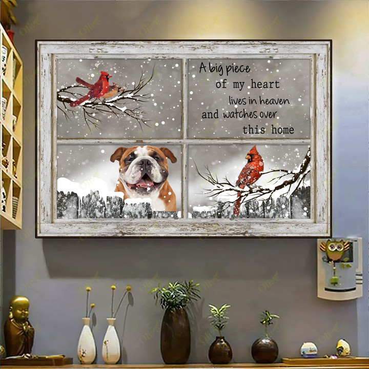 English bulldog - Watch over this house Canvas