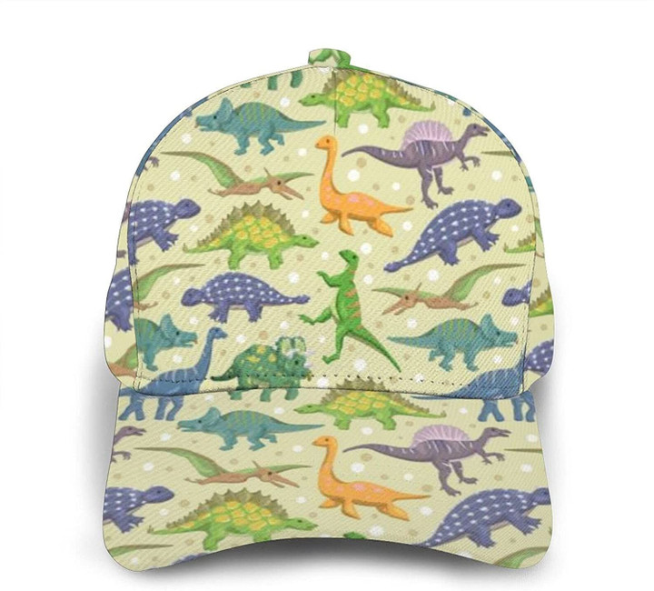 Dinosaur Cute Dino Fashion Snapback Unisex 3D Printed Baseball Cap Trucker Hats Outdoor Hat for Men Women