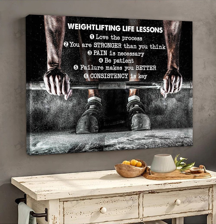Weightlifting Life Lesson Poster & Matte Canvas DVK21040101-DVD21040101