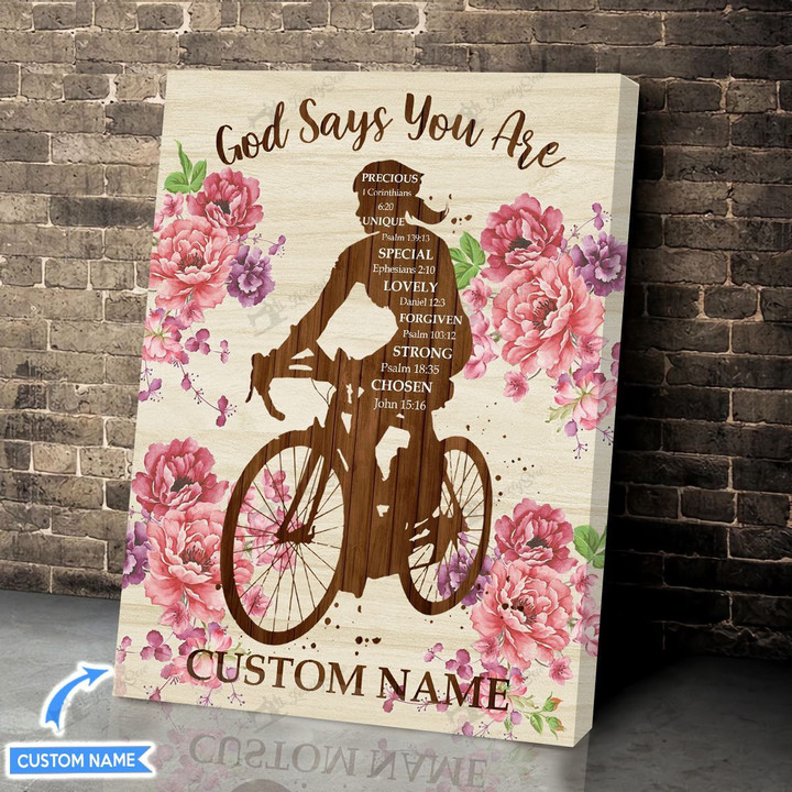 God Say You Are-Cycling Personalized Poster & Matte Canvas TRK21022502-TRD21022502