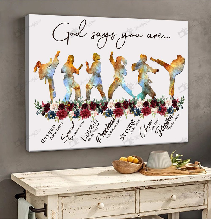 God says you are-Female Karate Poster & Matte Canvas DVK21012801-DVD21012801