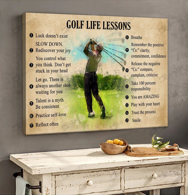 Golf Life Lesson Poster & Matte Canvas DVK21011801-DVD21011801