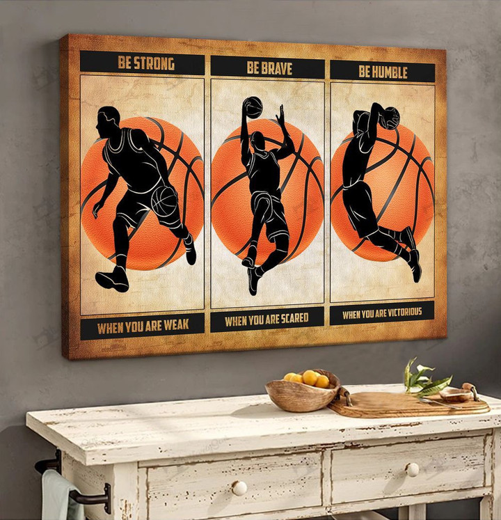 Basketball Be strong Poster & Matte Canvas TRK21011503-TRD21011503