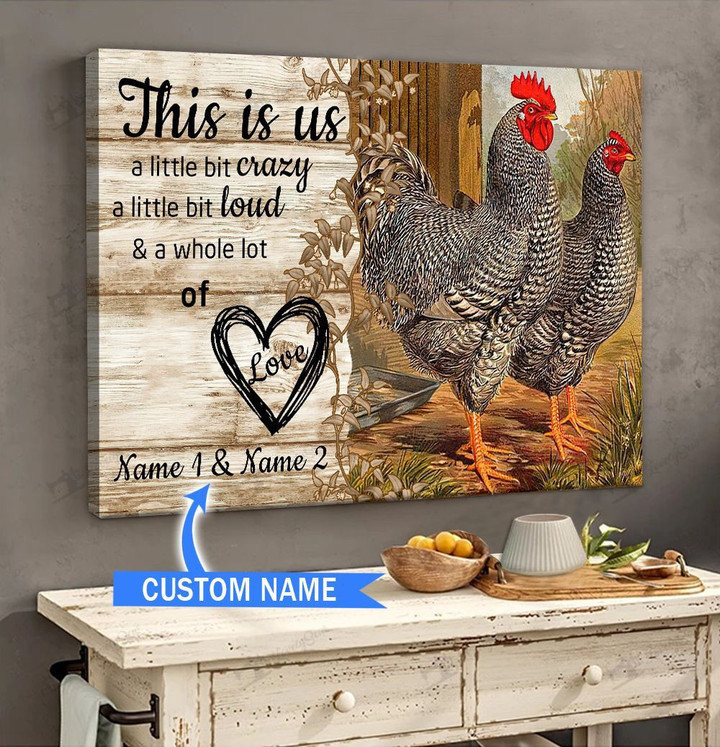 This is us-Chicken Personalized Poster & Matte Canvas TRK21060104-TRD21060104
