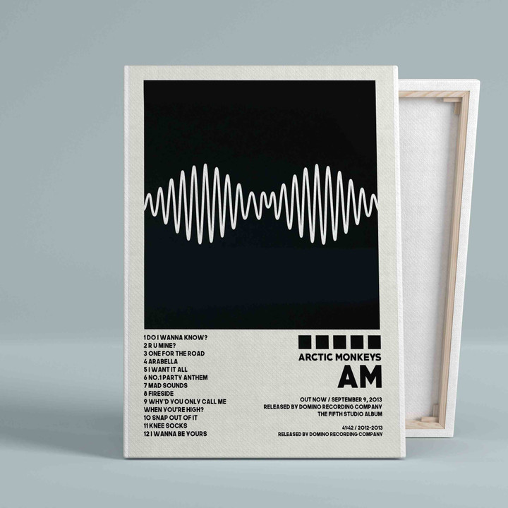Arctic Monkeys Posters Canvas, AM Album Cover Canvas, Wall Art Canvas, Gift Canvas
