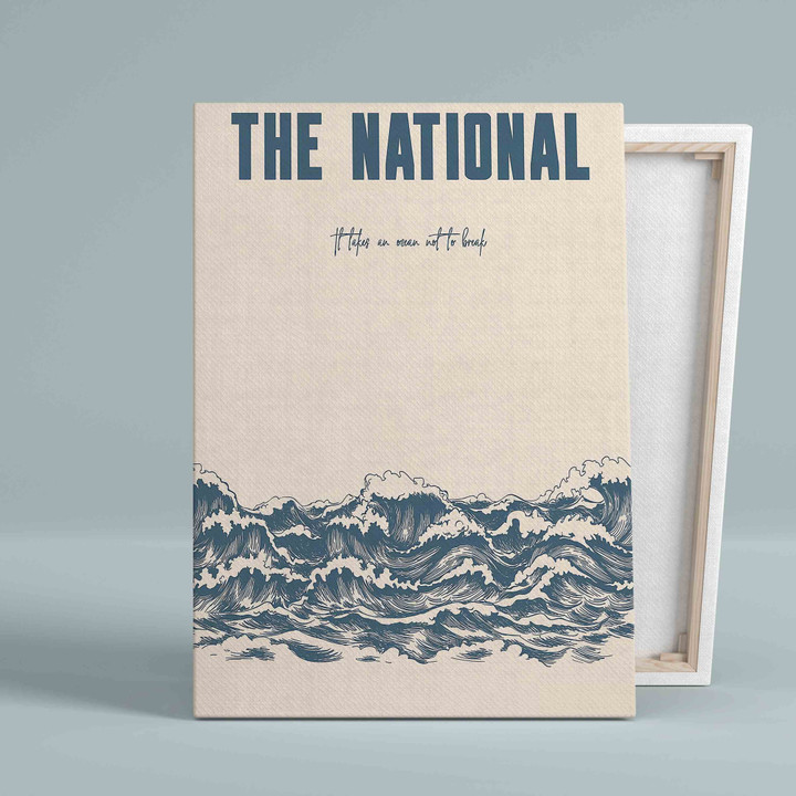 The National Music Poster Canvas, Album Cover Canvas, Wall Art Canvas, Gift Canvas, Christmas Canvas