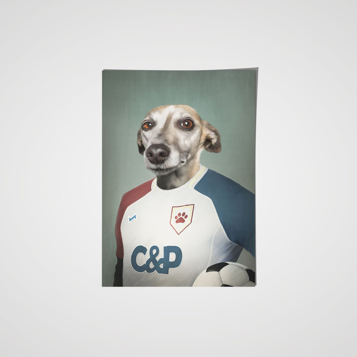 The Soccer Player - Custom Pet Poster