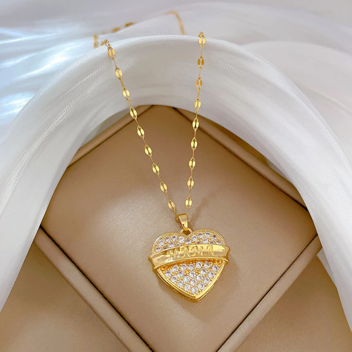 Heart Mama Letter Pendant Necklace, Necklace For Gift, Best Necklaces For Women, Necklace And Pendant For Women