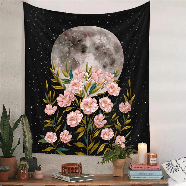 Psychedelic Flower Tapestry Home Bedside Decoration