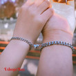 European and American Cold Breeze Love Bracelet: A Design-Savvy Magnet Bracelet for Men and Women, Representing a Unique Pair of Magnet Lovers' Jewelry.