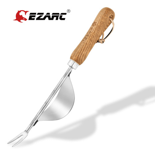 EZARC Hand Weeder - Bend-Proof Leverage Base for Easy Weed Removal & Deeper Digging - Garden Weed Fork for Yard Lawn and Farm