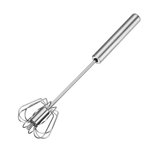 Semi-automatic Egg Beater 304 Stainless Steel Egg Whisk Manual Hand Mixer Self Turning Egg Stirrer Kitchen Accessories Egg Tools