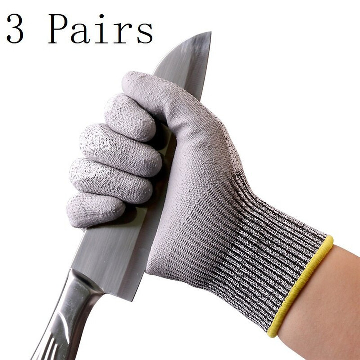 Work Gloves Cut resistant CE Level 5 ANSI CUT 3 Protective Cutting Anti-cut Gloves For Construction Mechanics Gardening Glove