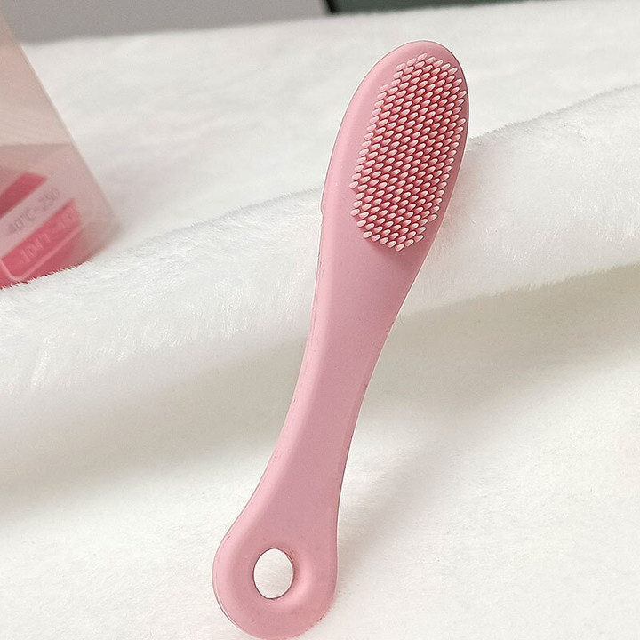 1PC Mini Silicone Face Brush Cleaner Finger Blackhead Cutin Removal Nose Pore Wash Pad Scrub Massage Makeup Tools