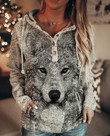 Wolf Hoodie Fashion Women