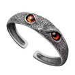 Despise Red Eyed Owl Opening Bracelet