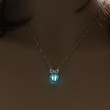 Owl glowing Necklace For Women's