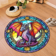 Dragon Round Carpet Floor Mats