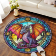 Dragon Round Carpet Floor Mats