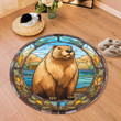 Capybara Round Carpet Floor Mats