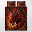 Dragon Fire Quilt Bedding Set