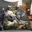 Wolf family bedding set