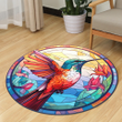 Hummingbird Round Carpet Floor Mats