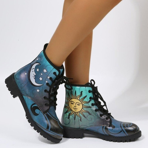 Beautiful Sun and Moon Boots For Women's