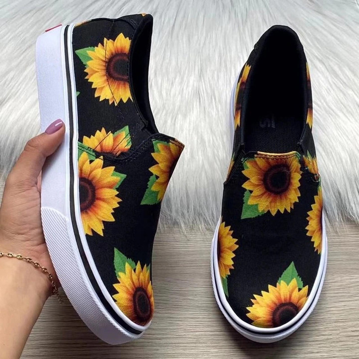 Beautiful Sunflower Shoes For Women's