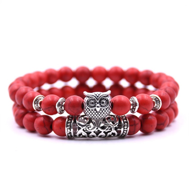 Owl Bracelet Jewelry Stone Bracelets For Women & men