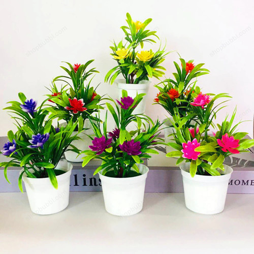 Artificial Plants Bonsai Small Tree Pot Flowers For Wedding Decoration
