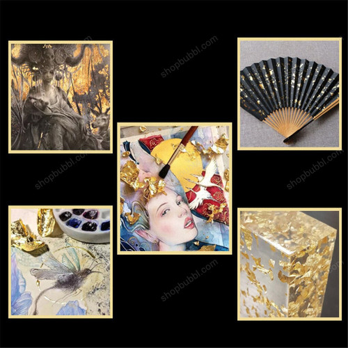 Gold Foil Resin Handicrafts Flake Silver Gilding Leaf Nail Art