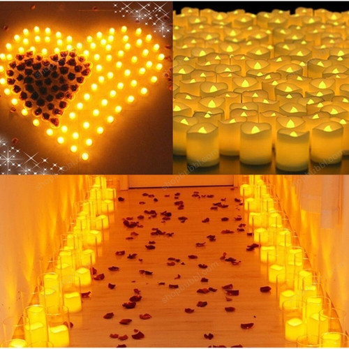 Flameless LED Candles Lamp For Wedding Party Light Decoration
