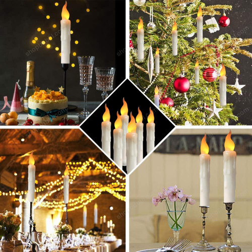 LED Flameless Taper Candles Warm White Flickering Candlesticks