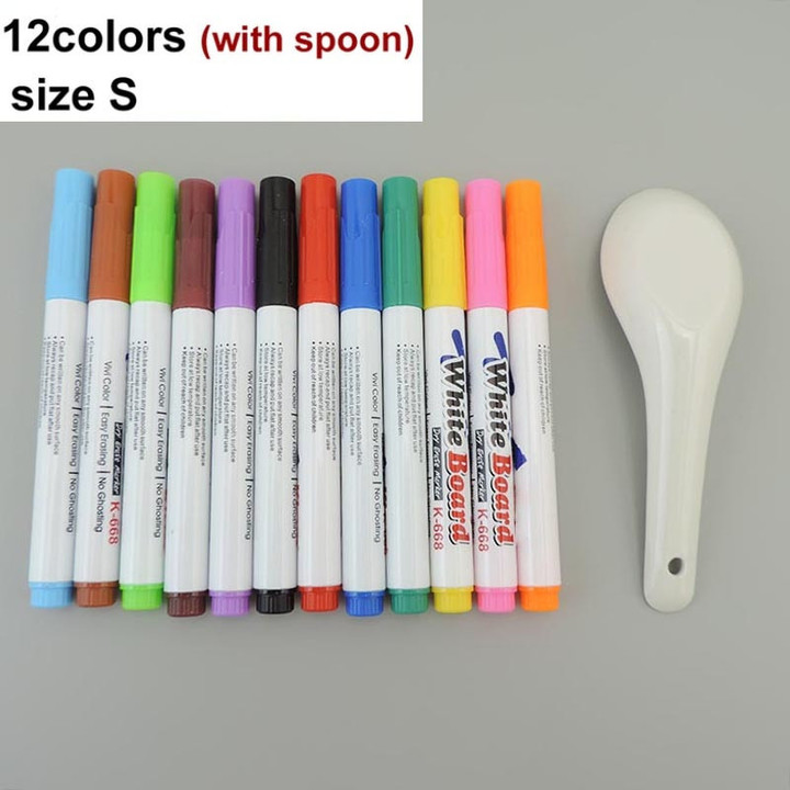 This is a Discount for you - Magical Water Painting Pen Water Drawing Floating Doodle Whiteboard Markers Kids Toys Early Education Magic spoon C1